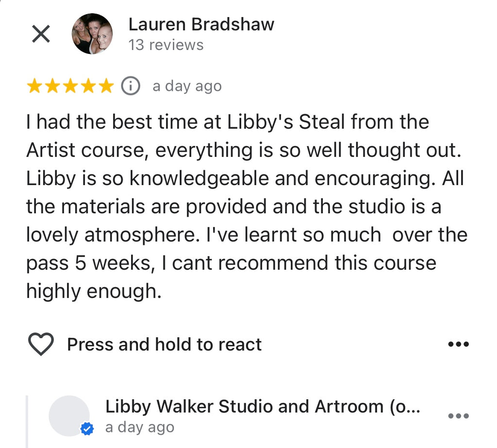 "Steal From Artists" | Tuesday evenings