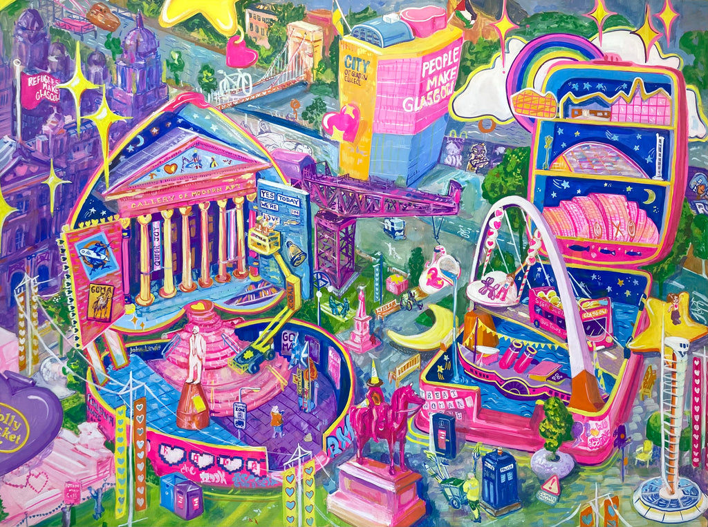 Polly Pocket Glasgow | Tea towel