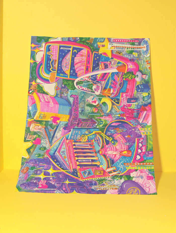 Polly Pocket Glasgow | Tea towel | Preorder