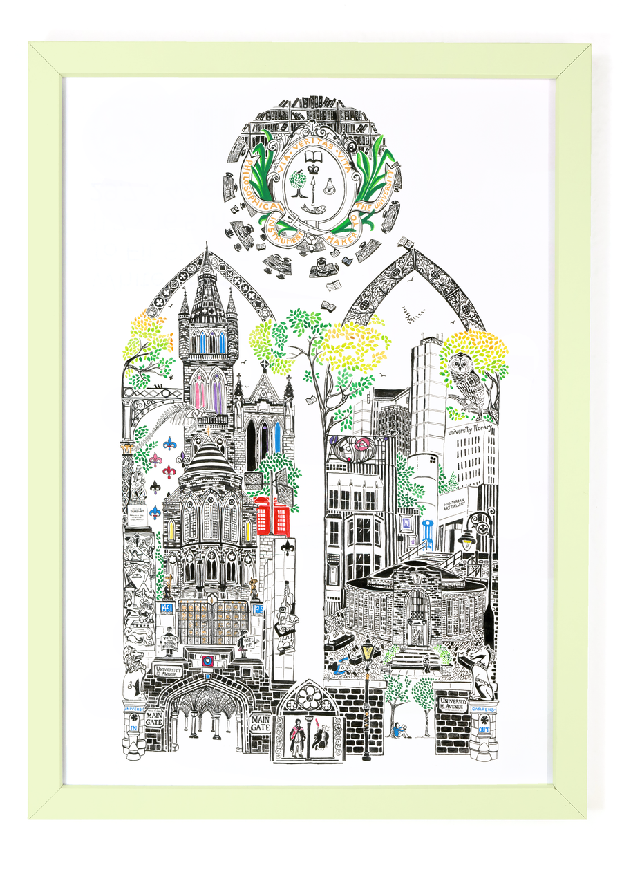 Glasgow University Art Print 